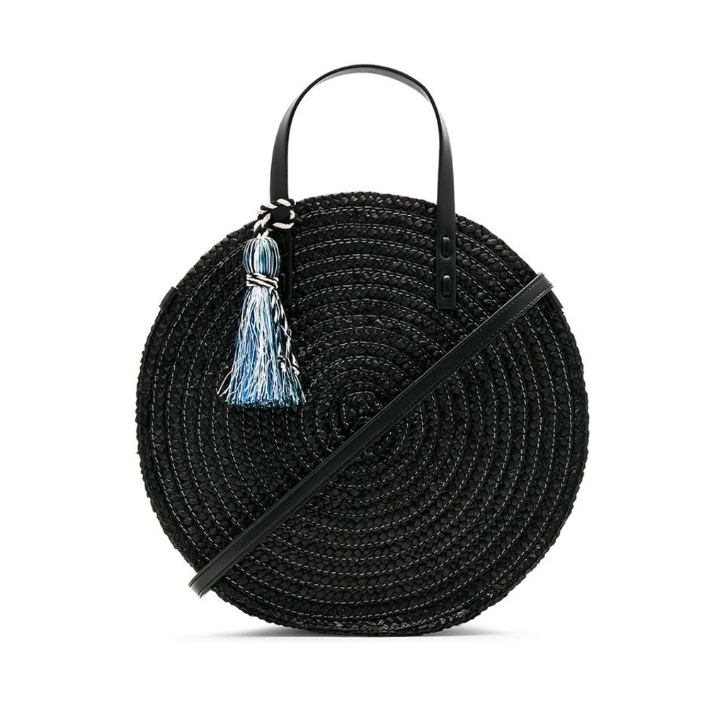 NWT Rebecca Minkoff Straw Circle Crossbody Bag